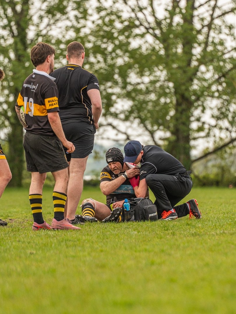 Pitch-side support in a real rugby environment